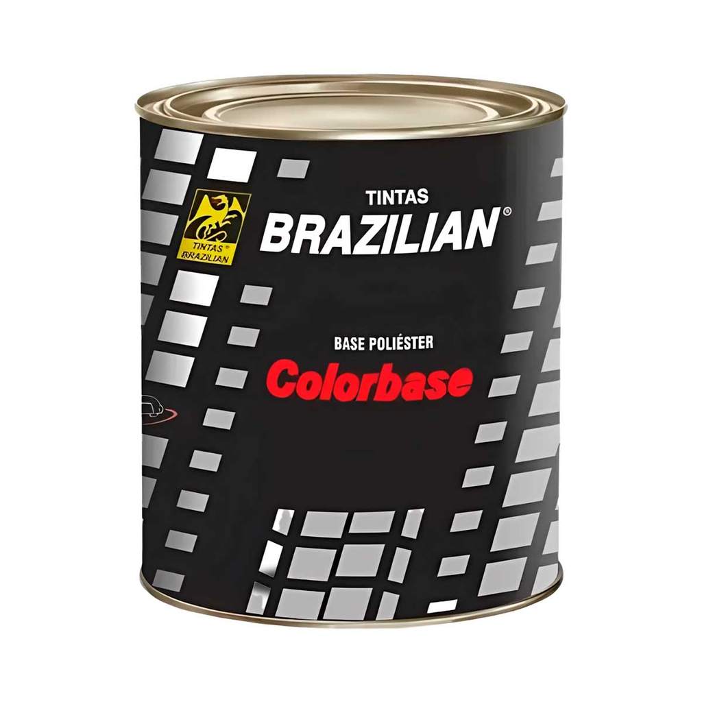 Tinta Automotiva Brazilian Poliéster Prata Escuna Ii Gm 900Ml