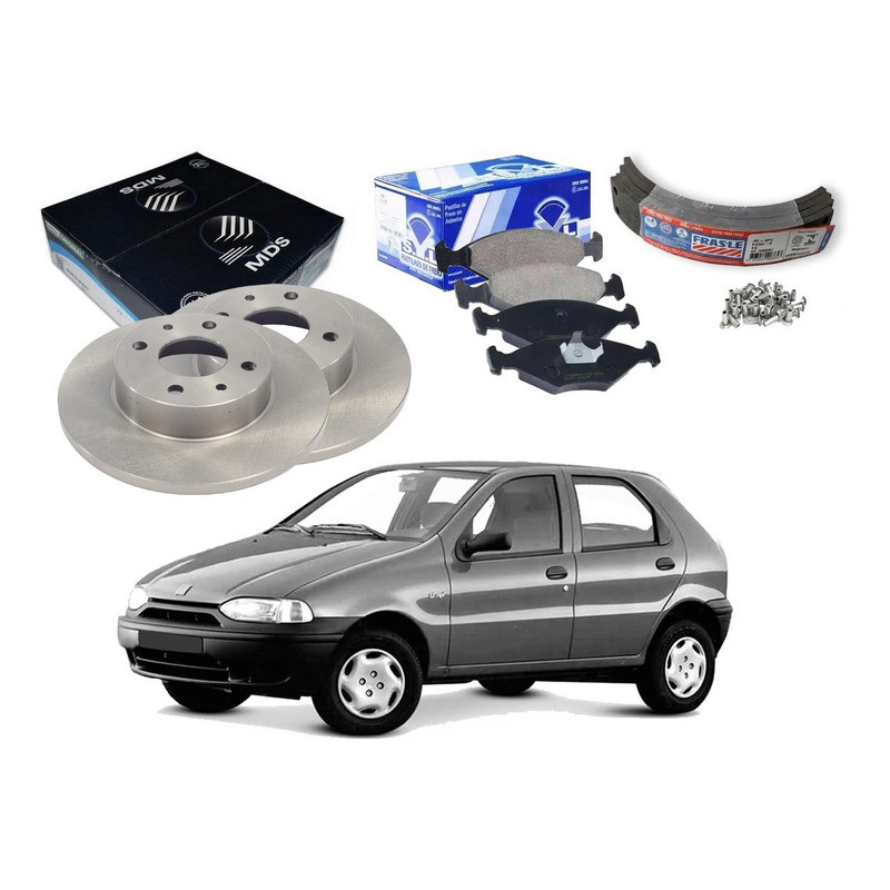 Kit Disco Pastilha Freio Palio 1.0 1996 A 2000
