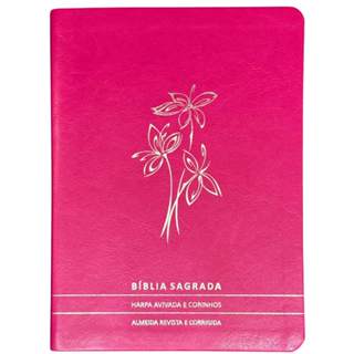 Bíblia sagrada Slim Premium Luxo Harpa Letras e Mapas Coloridos Minimalista Ramos Pink em Oferta na Shopee