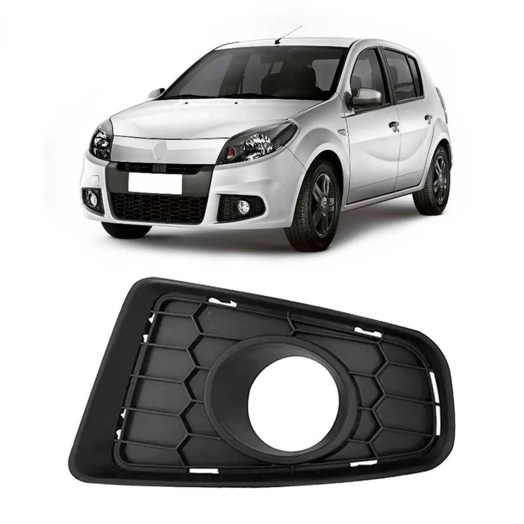 Grade Moldura Milha Parachoque Sandero 2011 2012 2013 2014 C em Oferta na Shopee