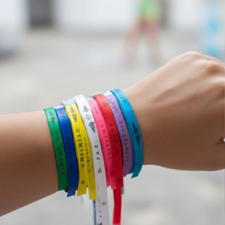 300 Fitinhas Intenções Desejos Pulseiras de Amarrar Coloridas em Oferta na Shopee