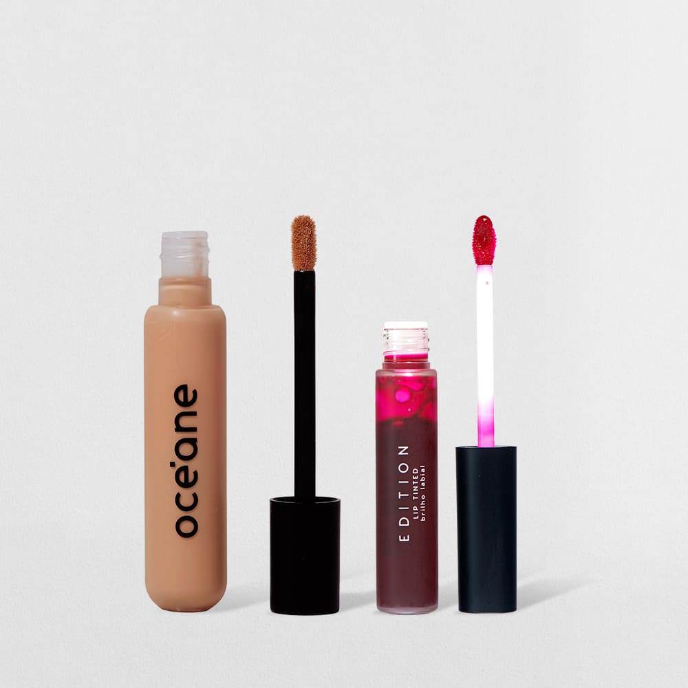 Kit Corretivo Líquido Medium Light + Lip Tint Océane Edition (2 Produtos)