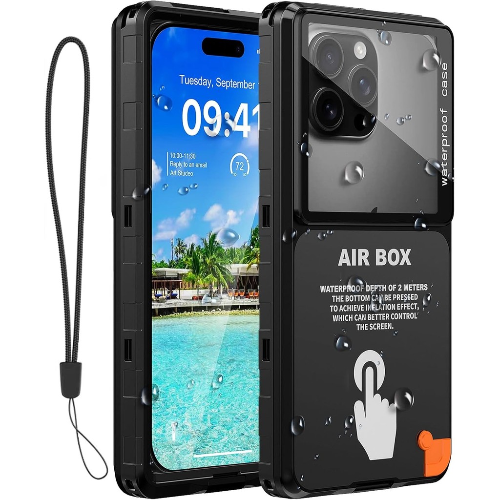 Capa De Telefone À Prova D'água , De Mergulho Subaquático Para iPhone 17/16/15/1