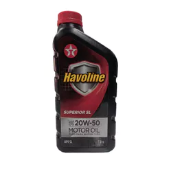 Óleo Lubrificante do Motor Texaco Havoline 20W50 Superior SL Mineral 1L