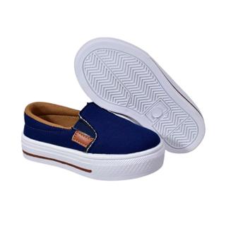 Tênis Slipe Baby  Sapatênis Lona infantil Calce Facil Confortável Leve Menino em Oferta na Shopee