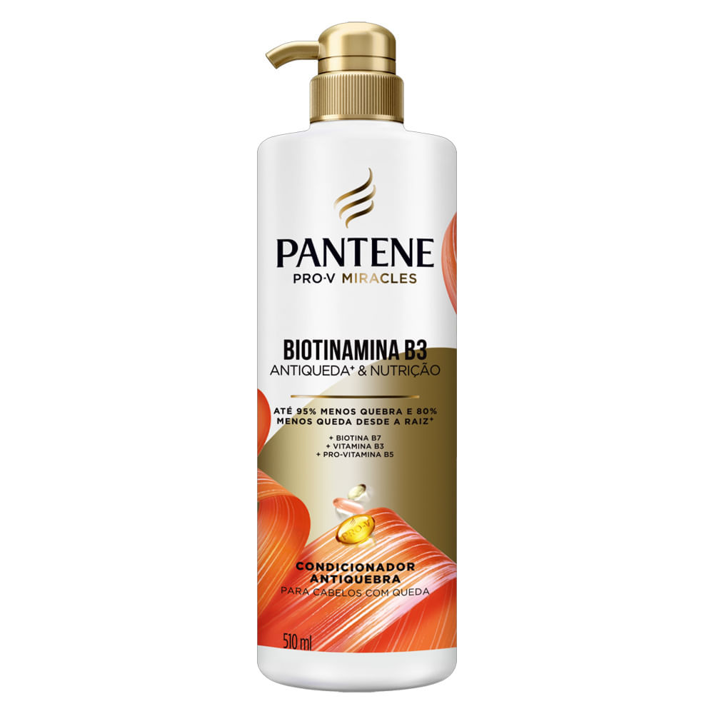Kit Shampoo E Condicionador Pantene Pro-V Miracles Biotinamina B3 510ml