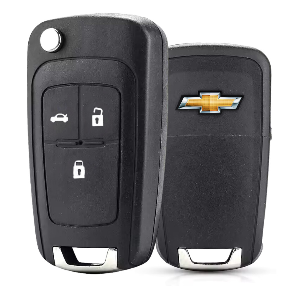 Carcaça Chave Canivete Adaptação Chevrolet/Gm Astra Vectra Lâmina Pantografica 3 Botões + Bateria