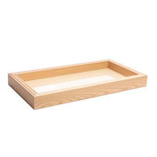 Bandeja Lyor Balls de Mdf Natural 42cm x 22cm x 4,5cm em Oferta na Shopee
