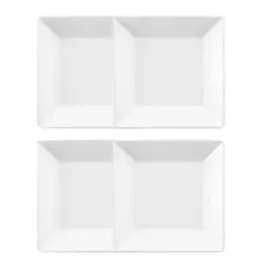 Jogo de 4 Pratos Fundos 21x21 Cm Oxford Quartier White