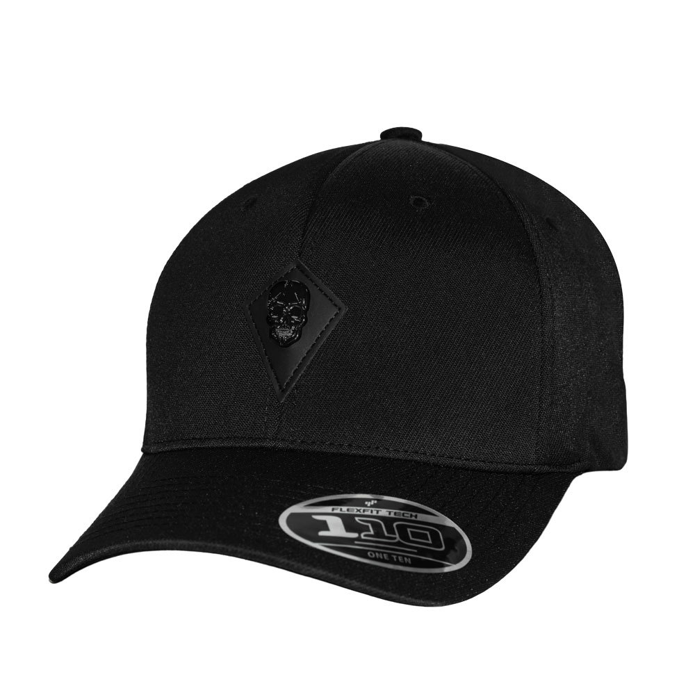 Boné MCD Aba Curva Snapback Skull Metal Preto