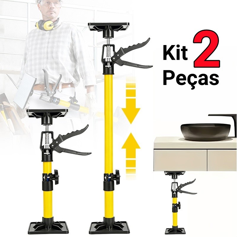 2 Peças De Haste De Suporte Telescópica, Sistema De Suporte De Terceira, Macacos De Armário Telescópicos Resistentes em Oferta na Shopee