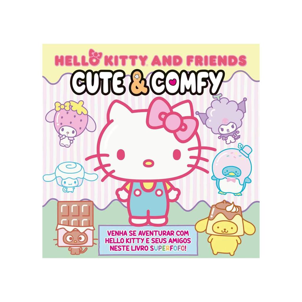 Livro de Colorir Infantil Hello Kitty and Friends - Cute & Comfy Editora On-line - 9786561265249 em Oferta na Shopee