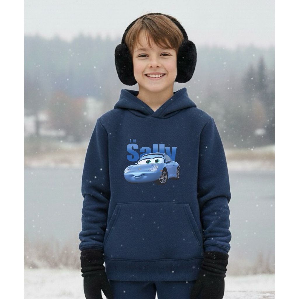 Moletom Infantojuvenil Unissex Confortável Algodão Premium Sally Relampago McQueen