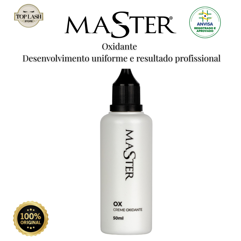Oxidante Para Tintura Master Elite Original Anvisa Cílios E Sobrancelhas Profissional Lash Lifting