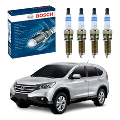 Jogo 4 Velas Ignição Bosch Crv 2.0 Gasolina 2012 A 2013