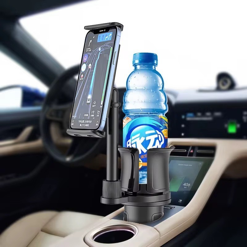 Suporte Celular Para Veiculo Automotivo 360° Ajustável Porta Copos Garrafa LE-134 em Oferta na Shopee