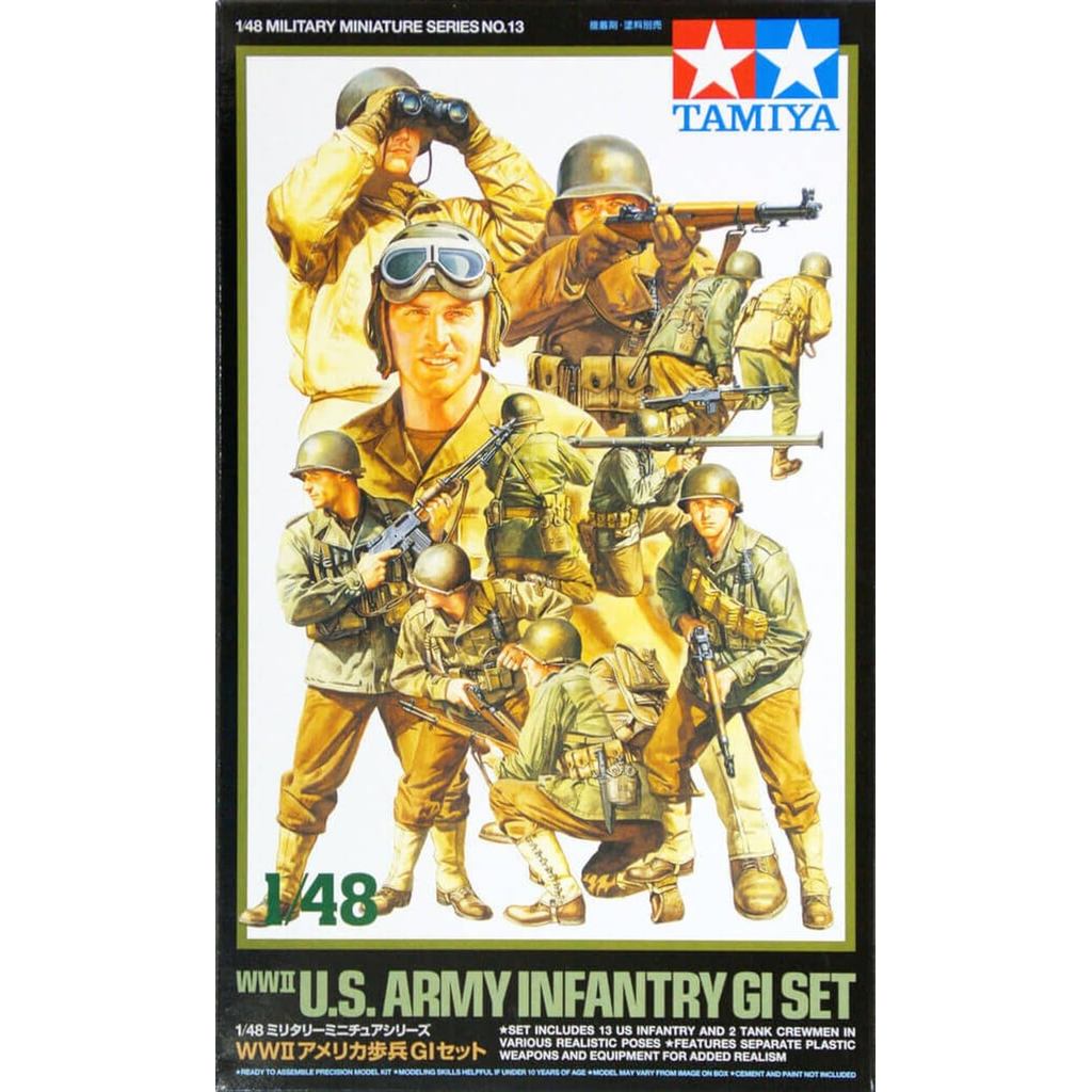 TAMIYA 148 Série Militar em Miniatura No13 Conjunto de GI de Infantaria do Exército dos EUA Modelo de Plástico 32513
