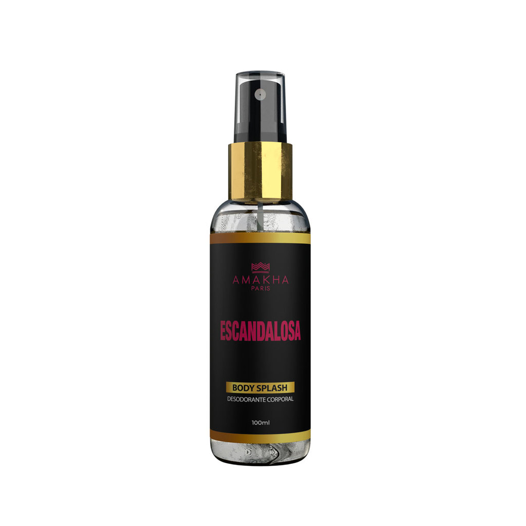 Body Splash Escandalosa 100ml Feminino | Amakha Paris | Aroma Doce e Marcante