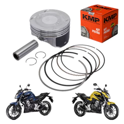 Kit Pistão Anéis Honda Cb 300f 2023/ Std 0.25 0.50 0.75 1.00 Kmp Moto