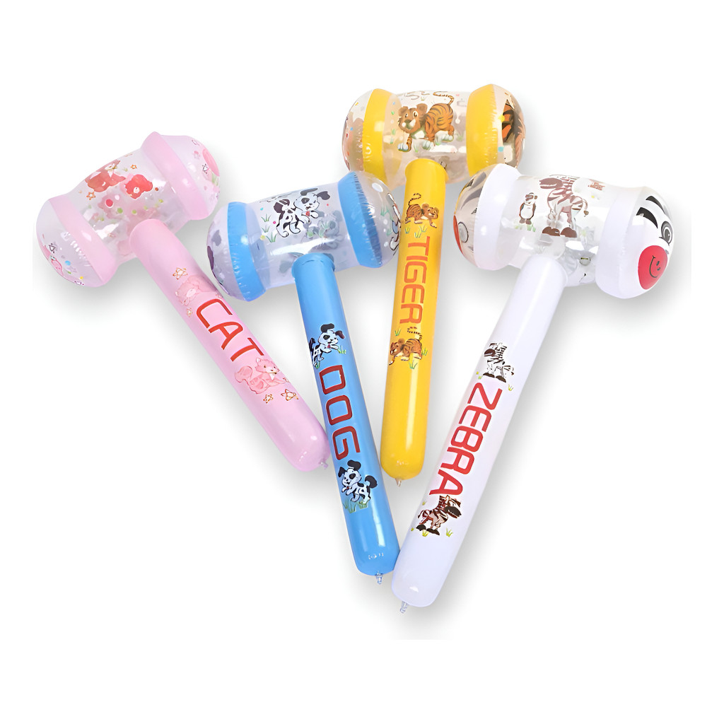 10pçs Martelo Inflável Gigante C/ Led Brinquedo Lembrancinha