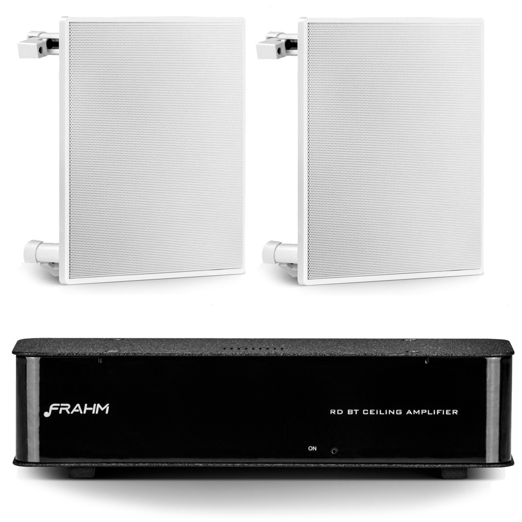 Kit Amplificador Receiver Som Ambiente RD BT 5.0 + 2 Arandelas Solução Áudio para Lavabo - FRAHM