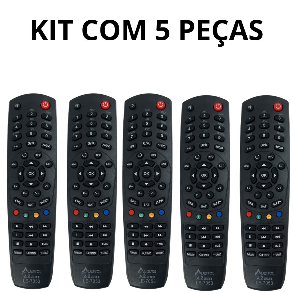 Kit 5 Controles Remoto FBG 9011 A2 / A2 Plus / K10 Urus / K20 / K30 Aventador