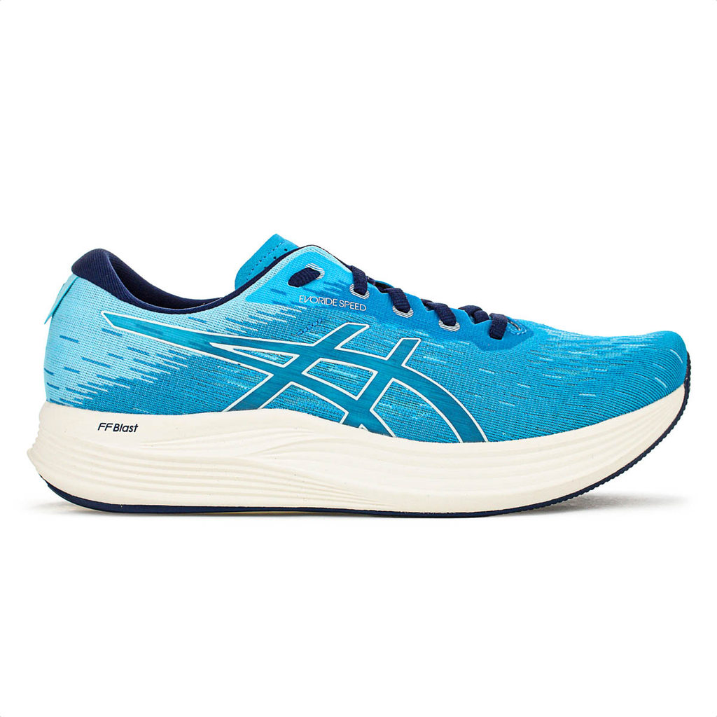 Tênis Asics EvoRide SPEED 2 Azul e Branco - Masculino