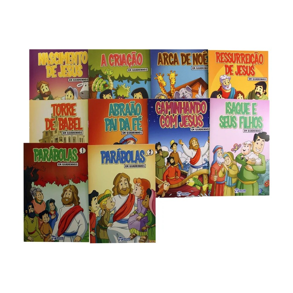 Coleção Bíblia em Quadrinhos | 10 Histórias Sortidas em Oferta na Shopee
