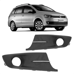 Moldura Milha Spacefox 2011 A 2014 Com Furo e Friso Cromado