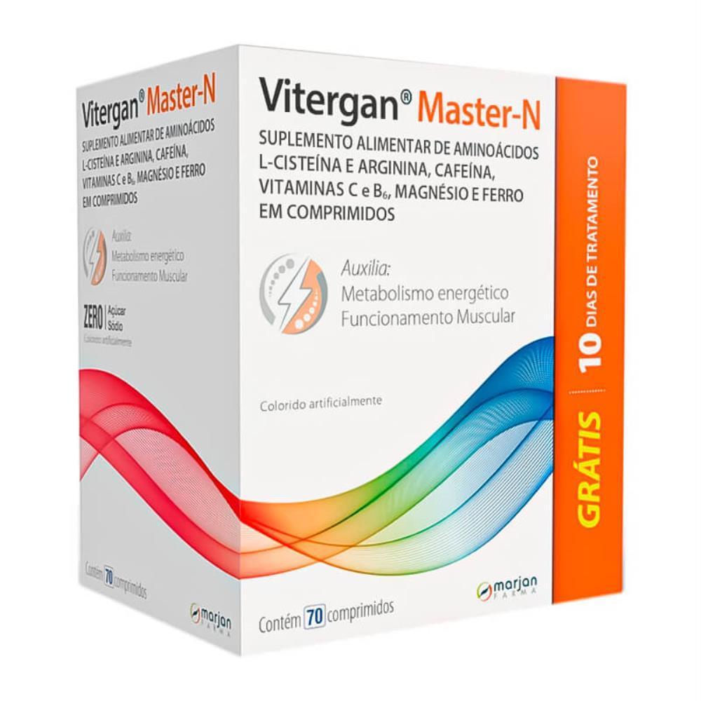 Polivitamínico Vitergan Master N Com 70 Comprimidos em Oferta na Shopee