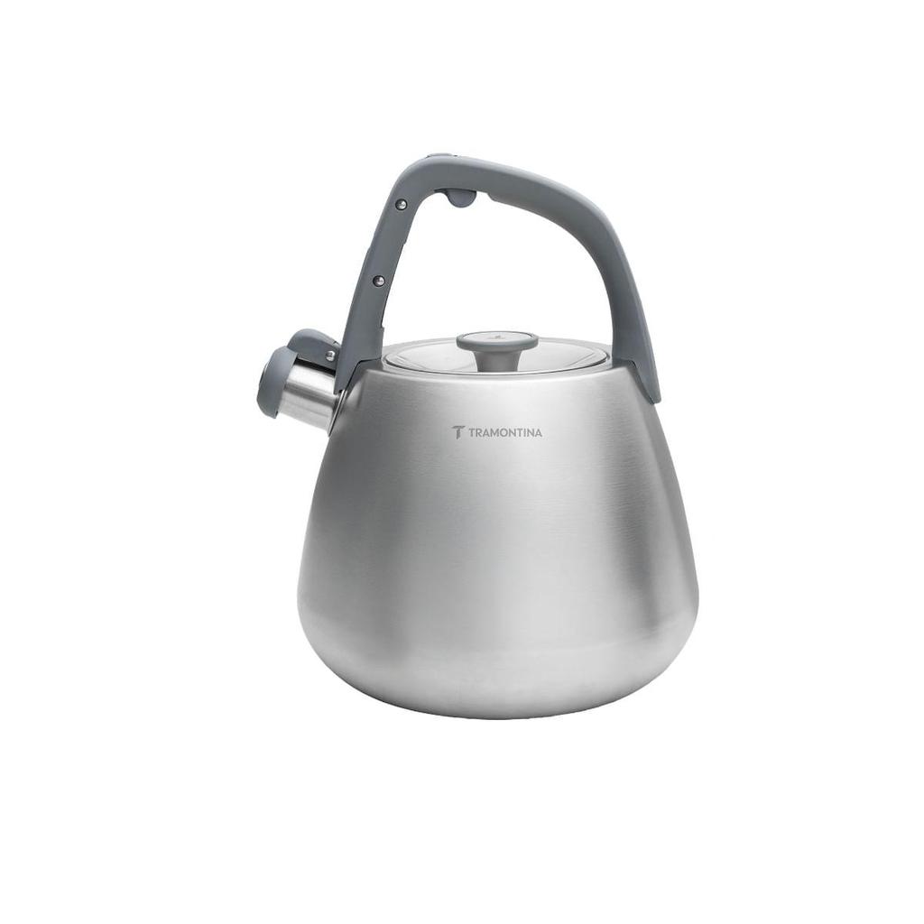 Chaleira com Apito Tramontina 4L em Aço Inox Cabo de Nylon