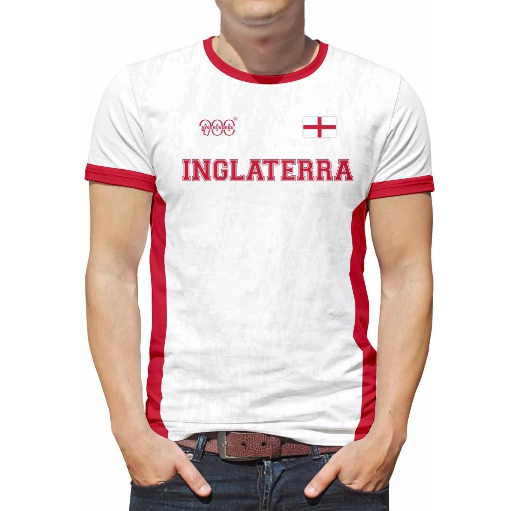Camiseta Inglaterra Masculina Proteção UV Futebol Vôlei