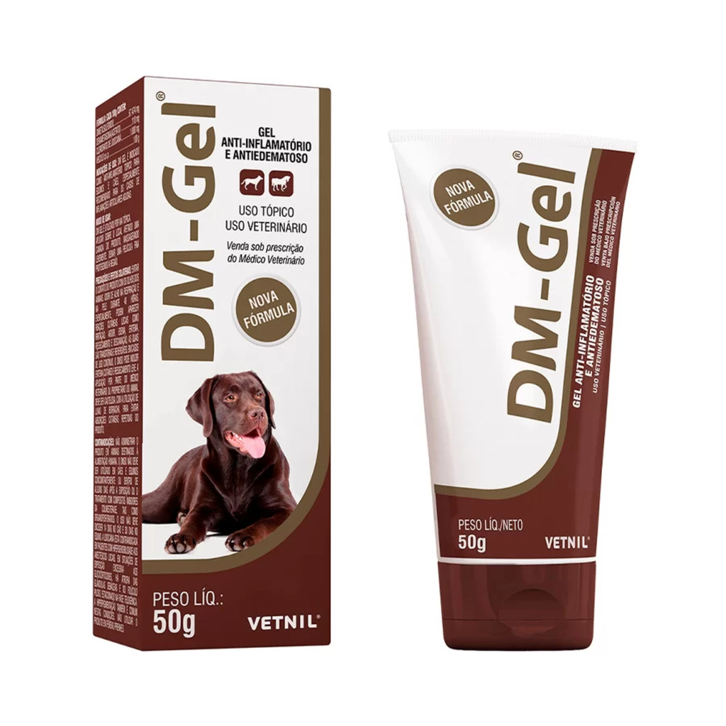 Dm Gel Anti-inflamatório E Antiedematoso Tópico 50g - Vetnil