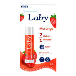Protetor Solar Labial Laby FPS 15 Sabor Morango 4,5g em Oferta na Shopee