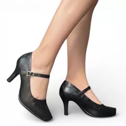 Sapato Feminino Boneca Salto Médio Meia Pata Verniz Comfortflex 2685302