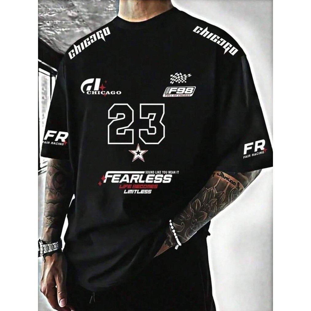 Camiseta Chicago 23 fair Racing Corrida Algodão Lançamento ,casual, confortaveel.