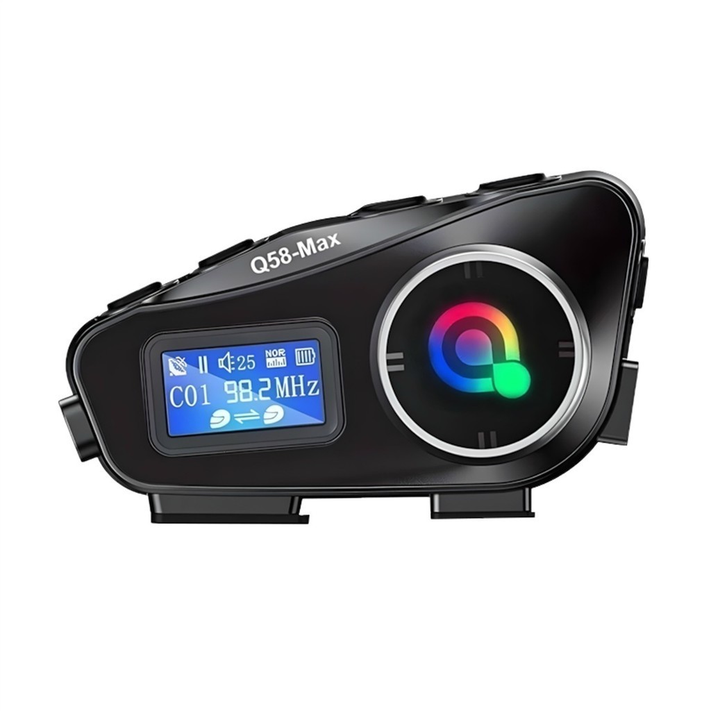 Detalhes do Q58 Max Intercom Bluetooth Para Capacete Moto IP65 Compartilhamento Música Chamadas Hands Free