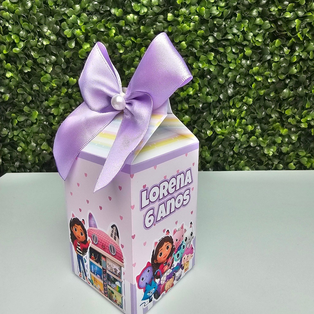 Caixa Milk A CASA MÁGICA DA GABBY - Personalizados - Festa infantil - Aniversário - Lembrancinha