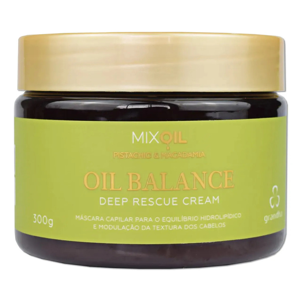 Grandha Mix Oil Pistachio & Macadamia Oil Rescue Cream 300g em Oferta na Shopee