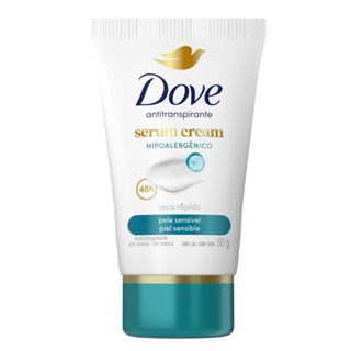 Desodorante Dove Creme Sérum Pele Sensível 50g em Oferta na Shopee