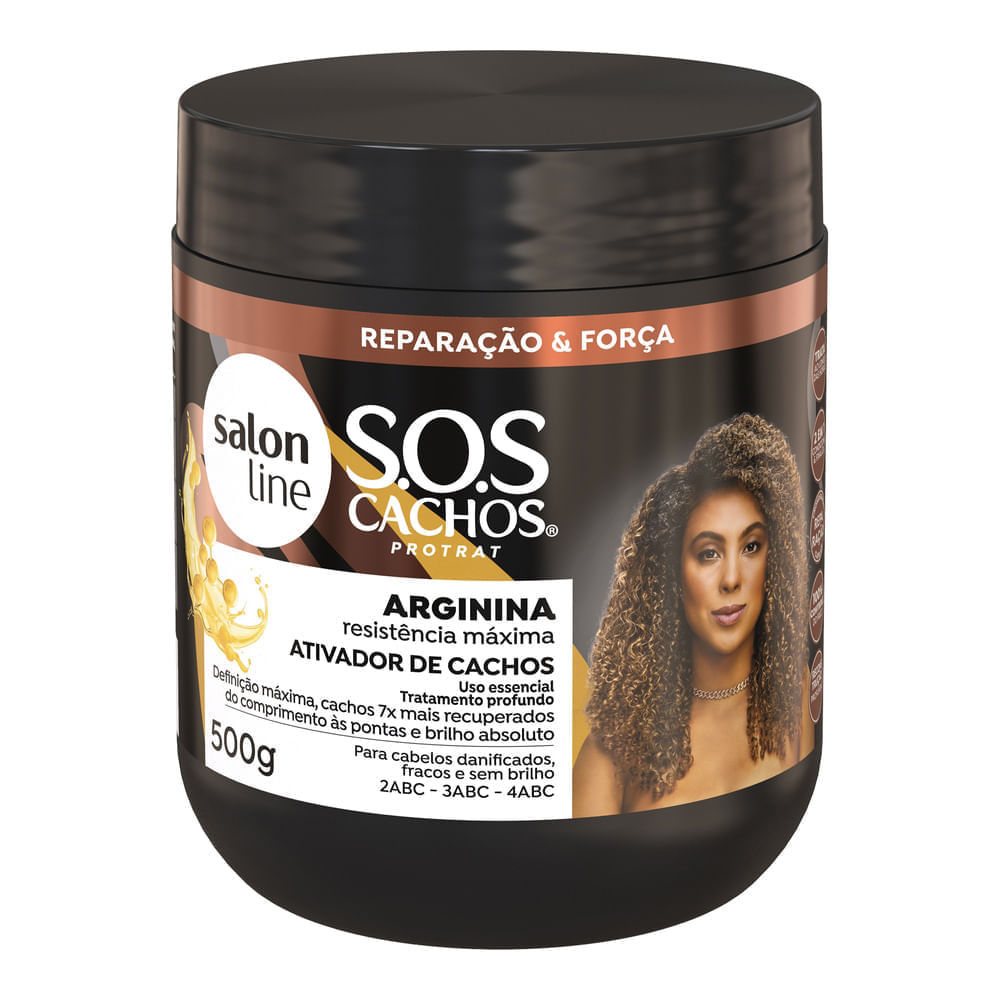 Ativador De Cachos Salon Line Reconstrução 500g em Oferta na Shopee