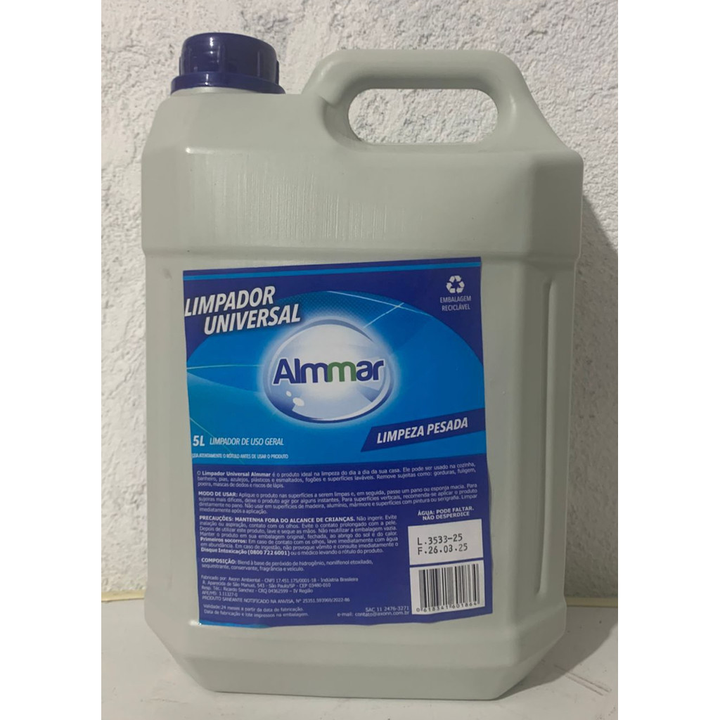 Limpador Multiuso Maridão Almmar 5L – Limpeza Eficiente para Cozinha, Banheiro e Superfícies Laváveis
