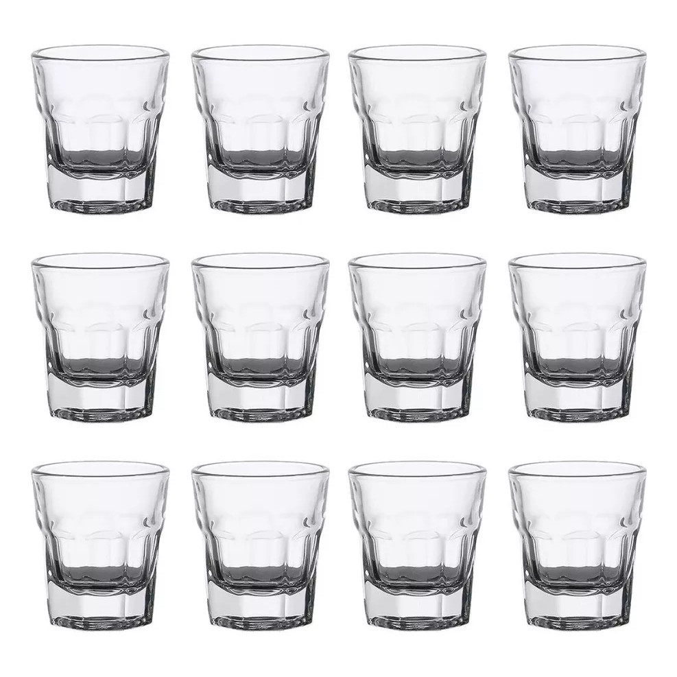 🥃 Jogo Copos 🍸 Shot 🥂 40ml Vidro Transparente Drink 🍻 Dose 🎈 Festa 🎊 Bar Tequila Vodka 💎 Luxo 🎉 em Oferta na Shopee
