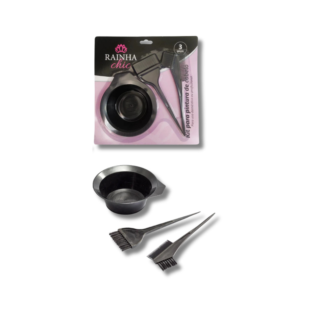 KIT PARA PINTURA DE CABELO PROFISSIONAL - 3 Peças