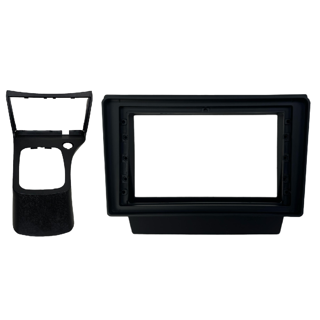 Moldura Painel Central Multimidia 9 Polegadas Chevrolet Celta G2 2006 a 2015 Prisma 2006 a 2012 Preto Fosco