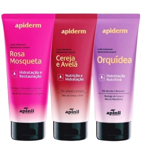 Kit 3 und Hidratantes Cereja/Morango Nordeste/Orquidea 190g - Apinil