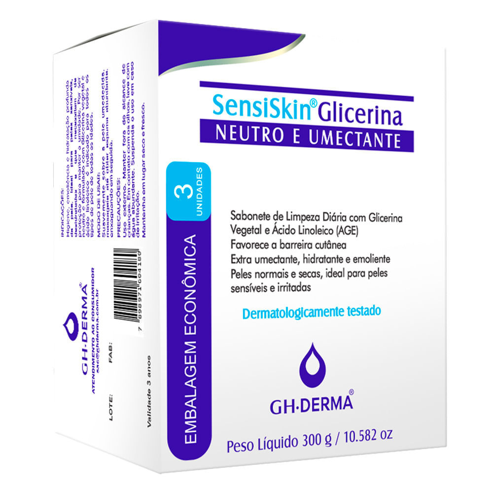 Sabonete Infantil GH Neutro e Umectante 3 Unidades com 100g cada em Oferta na Shopee