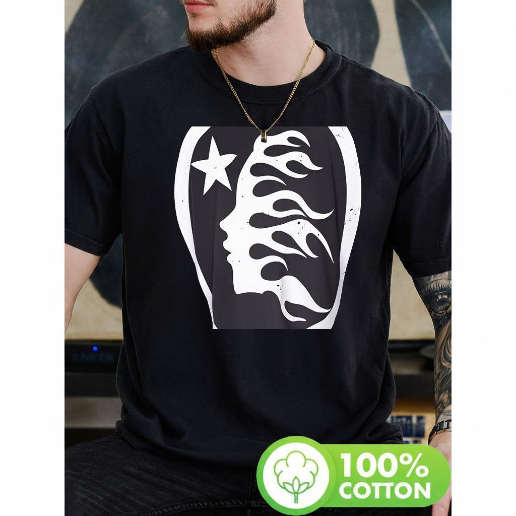 Boca de fogo estampa feminina atemporal estilosa moderna tendência casual. Oversized