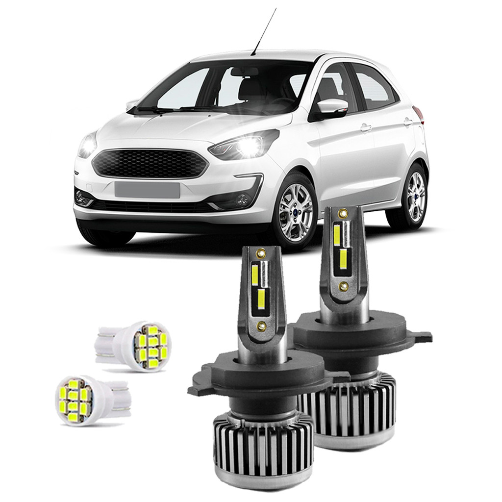 Kit Ultra Led Nano R30 Alta e Baixa Ford Ka 2015/2020 30000 Lúmens 6500k. em Oferta na Shopee