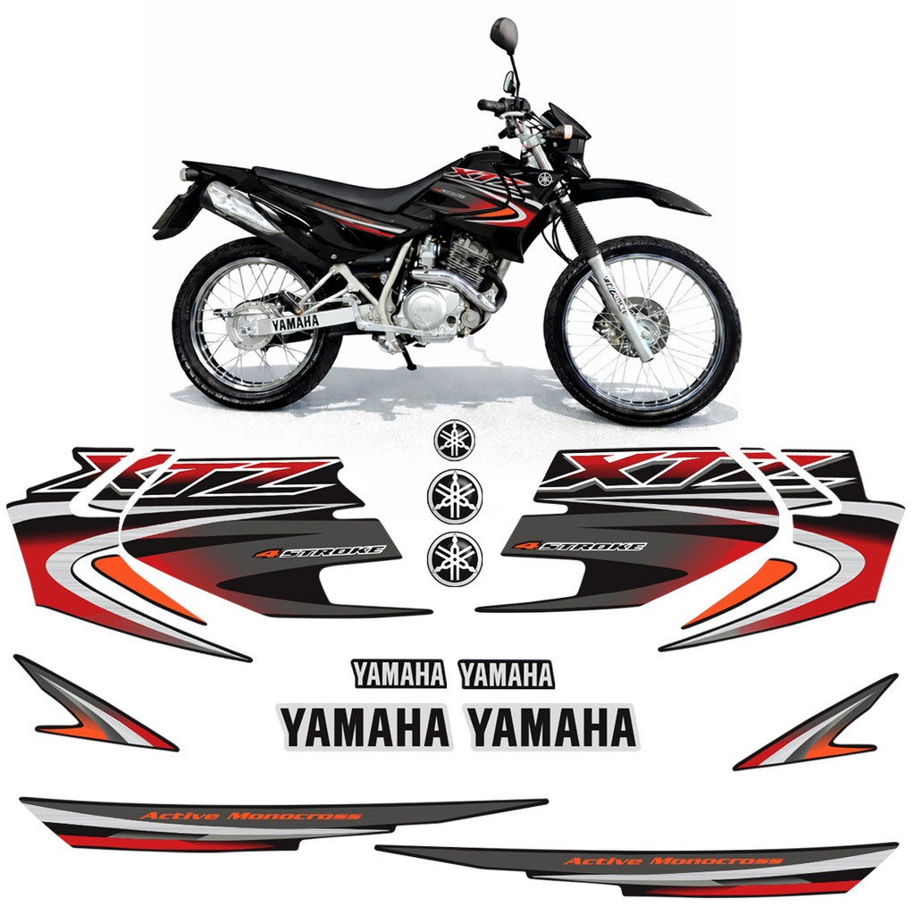 Kit Adesivos Para Moto Yamaha Xtz 125 2005 Laterais Completo em Oferta na Shopee